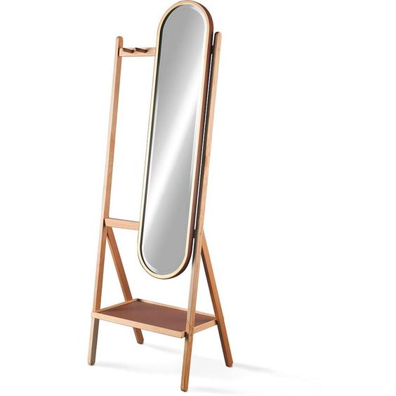 آینه قدی چوبی با جا لباسی جاجیم|پیشنهاد محصول