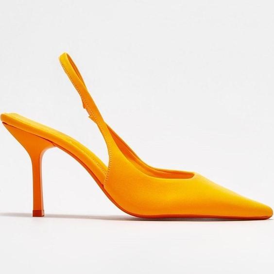 کفش پاشنه دار زنانه نارنجی برند elle ALMELES ا Turuncu Kadın Topuklu Ayakkabı|پیشنهاد محصول