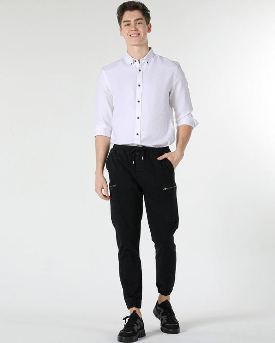 پیراهن آستین بلند سفید مردانه کولینز کد:CL1058249|پیشنهاد محصول