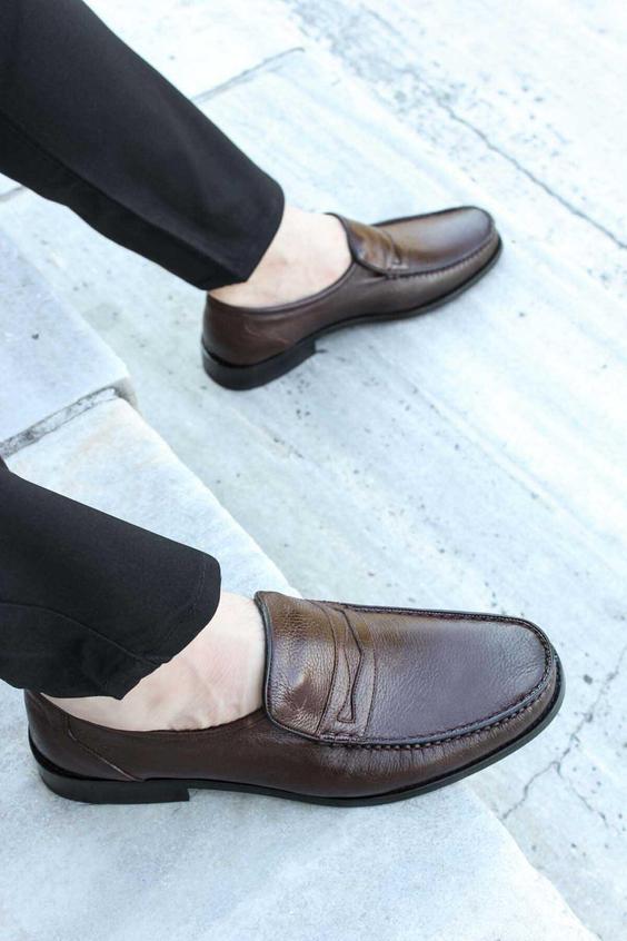 کفش مجلسی چرم مردانه قهوه اصل برند Fast Step کد 1666279809|پیشنهاد محصول