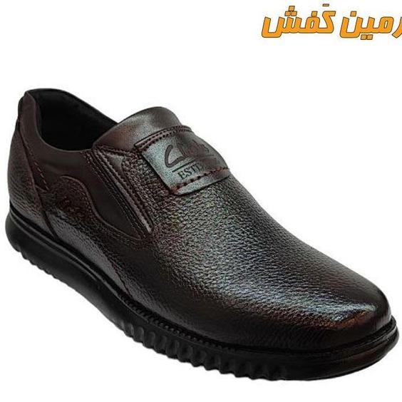 کفش چرم اداری و رسمی مردانه کلارک زیره پی یو بدون بند کد 7218|پیشنهاد محصول