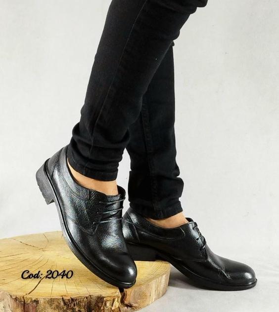 کفش چرم طبیعی مجلسی اداری مردانه زیره طبی تزریق مستقیم بندی لژدار 2040|پیشنهاد محصول