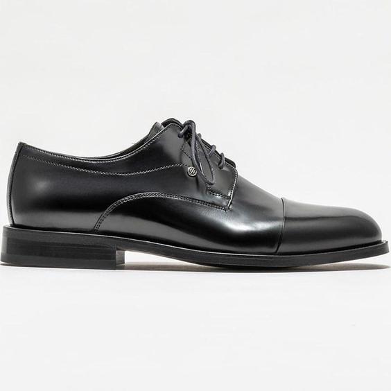 خرید اینترنتی کفش رسمی مردانه سیاه اله ERTAMAS-1 ا Siyah Deri Erkek Klasik Ayakkabı|پیشنهاد محصول