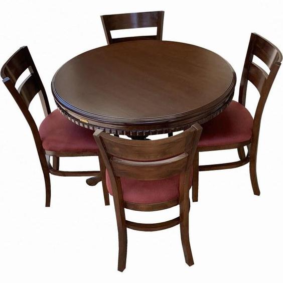 میز و صندلی ناهار خوری اسپرسان چوب کد Sm75 - قهوه ای تیره|پیشنهاد محصول