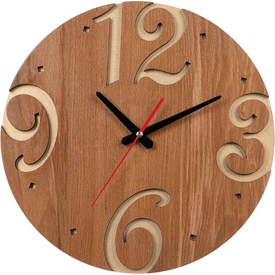 ساعت دیواری چوبی کیتا، مدل کلاسیک، کد CK 605-CT - (قطر 35 cm)|پیشنهاد محصول