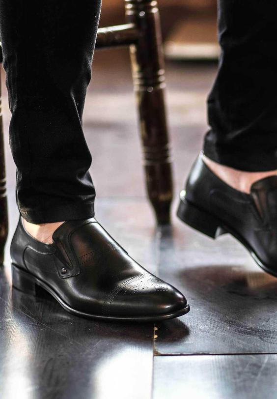 کفش مجلسی انتیک چرم مردانه مشکی اصل برند Fast Step کد 1683124865|پیشنهاد محصول