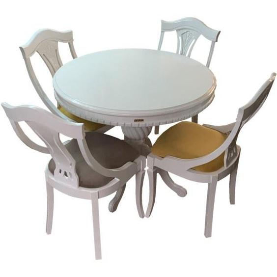 میز و صندلی ناهار خوری اسپرسان چوب کد Sm63 - سفید|پیشنهاد محصول