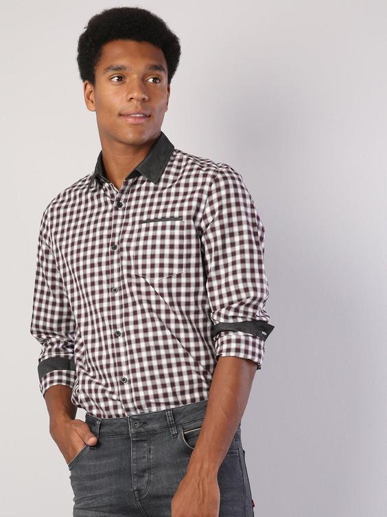 پیراهن آستین بلند بنفش مردانه کولینز کد:CL1040558|پیشنهاد محصول