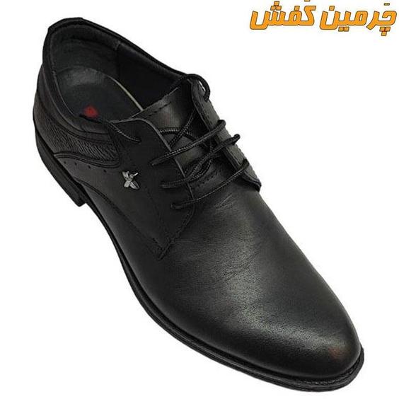 کفش تمام چرم مردانه اداری و رسمی رخشی زیره پی یو کد 7185|پیشنهاد محصول