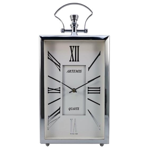 ساعت رومیزی آرتمیس مدل 2031 نقره ای صفحه سفید|پیشنهاد محصول