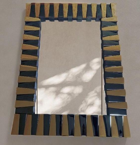 آینه دیواری گرد کد 30E استیل طلایی مشکی سایز55*70|پیشنهاد محصول