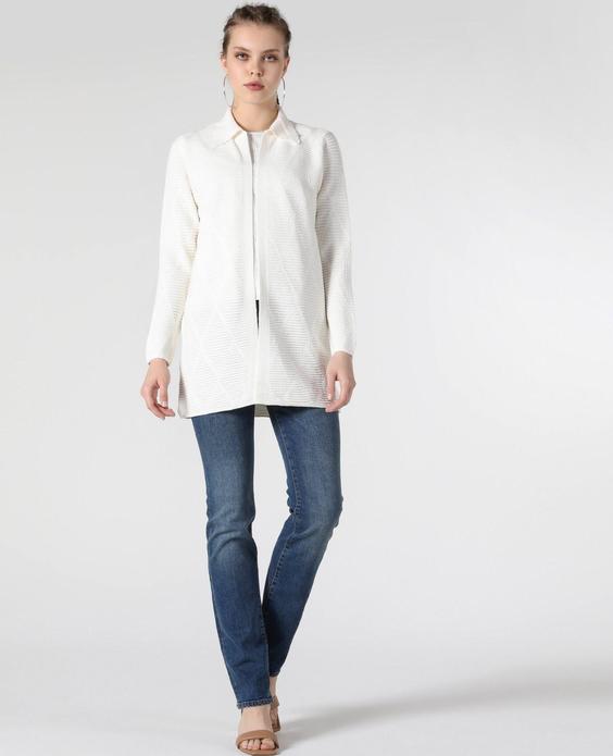 ژاکت سفید زنانه کولینز کد:CL1059577|پیشنهاد محصول