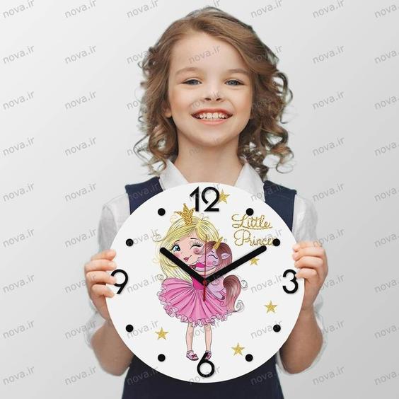 ساعت دیواری مدرن کودک طرح پرنسس کوچولو کد CLK-13|پیشنهاد محصول