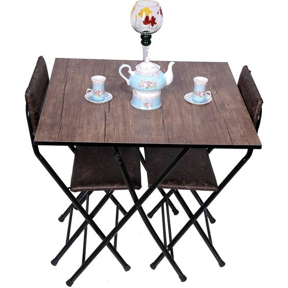 میز و صندلی نهار خوری تاشو دو نفره مدل میزیمو ( 2سایز )|پیشنهاد محصول