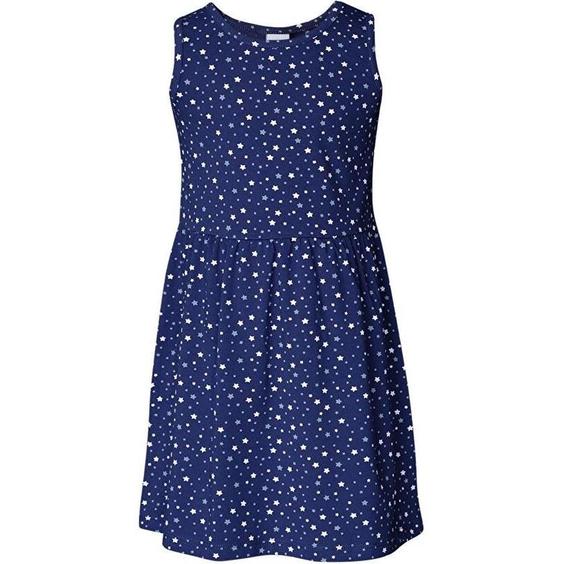 خرید اینترنتی پیراهن روزمره بچه گانه دخترانه سرمه‌ای برند Lovetti 5757-132L012 ا Little Stars Desen Kolsuz Elbise|پیشنهاد محصول