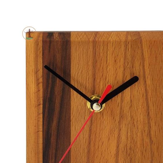 ساعت چوبی رومیزی مدل مربع|پیشنهاد محصول