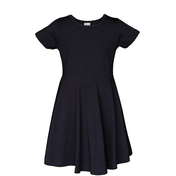 Kız Çocuk Düz Basic Kısa Kol Elbise|پیشنهاد محصول