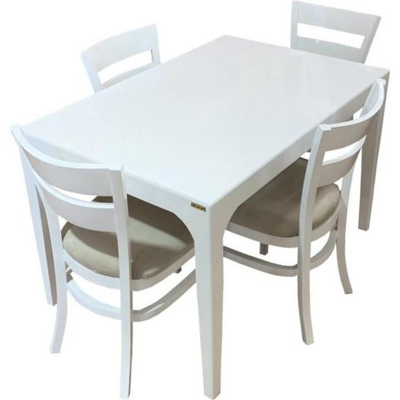 میز و صندلی ناهار خوری شرکت اسپرسان چوب کد Sm58 - سفید|پیشنهاد محصول