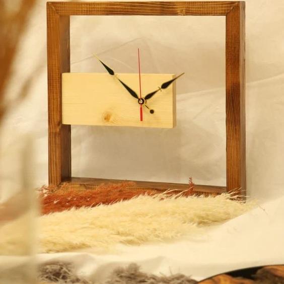 ساعت دیواری چوبی خاص متریال چوب فنلاندی وارداتی کد022 ا Special wooden wall clock, imported Finnish wood material|پیشنهاد محصول