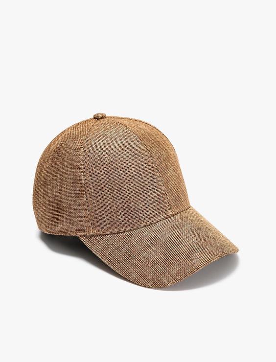 خرید اینترنتی کلاه کپ زنانه قهوه ای کوتون 3SAK40019AA ا Hasır Cap Şapka Dokulu|پیشنهاد محصول