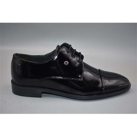 خرید اینترنتی کفش رسمی مردانه سیاه پیر کاردین ST06033 ا 70bn2 Rugan Hakiki Deri Erkek Klasik Ayakkabı - Siyah - 42|پیشنهاد محصول