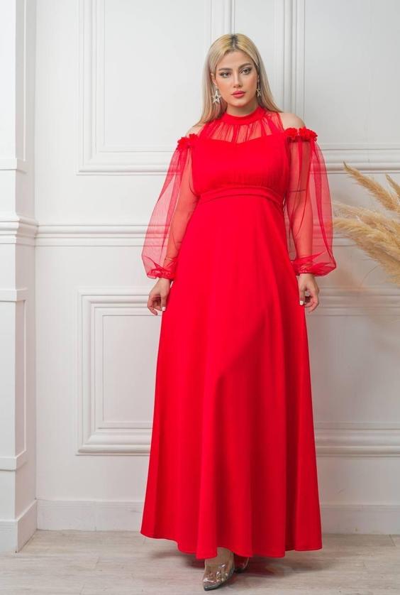 لباس مجلسی و شب ماکسی مدل افسانه - مشکی / سایز(3)44-46 ا Dress and long night|پیشنهاد محصول