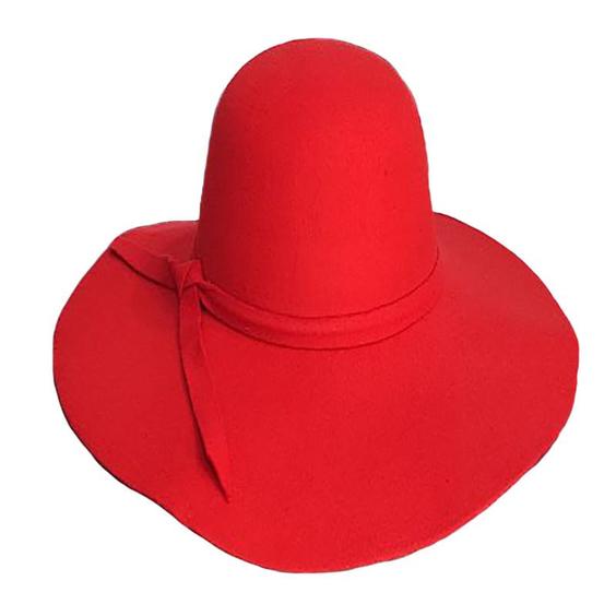 کلاه زنانه مدل شهرزادی لبه بلند قرمز|پیشنهاد محصول