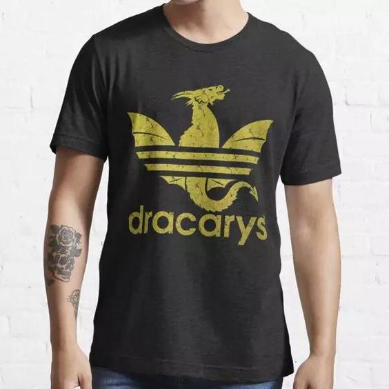 تیشرت house of the dragon  طرح  Dracarys Gold Essential T-Shirt کد 1205 202|باسلام