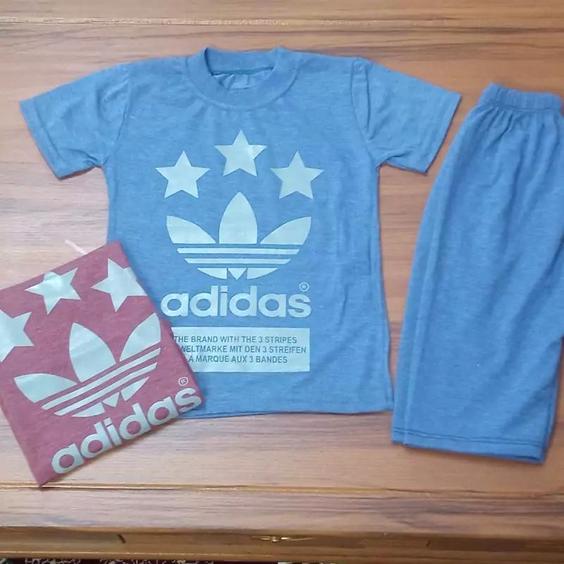 تیشرت و شلوارک Adidas.سایز 40و45و50و55.جنس پنبه ملانژ.دو رنگ آبی و زرشکی |باسلام (مهر و وفا)