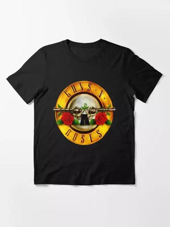 تیشرت guns n roses گانز ان روزز Guns logo classic کد 1519 202|باسلام (سفارشی سازی با گیکزهاب)