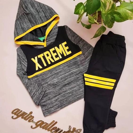 بلوز کلاهدار و شلوار xtreme سایز40 |باسلام