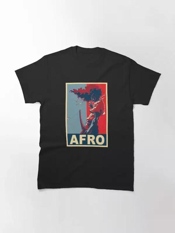 تیشرت لانگ  انیمه AFRO SAMURAI افرو سامورایی Afro Poster کد 1482 202|باسلام