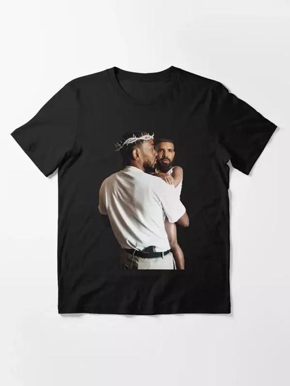 تیشرت kendrick lamar طرح Kendrick Lamar Holding Baby Drake کد 916 202|باسلام