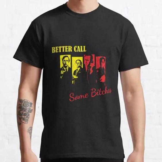 تیشرت لانگ پسرانه  better call saul  طرح Better Call Some Bitches Classic T-Shirt کد 1225 202|باسلام (سفارشی سازی با گیکزهاب)