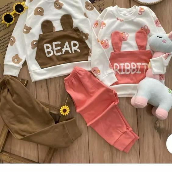 لباس بچگانه ست rabit bear سایز 35 تا 45|باسلام