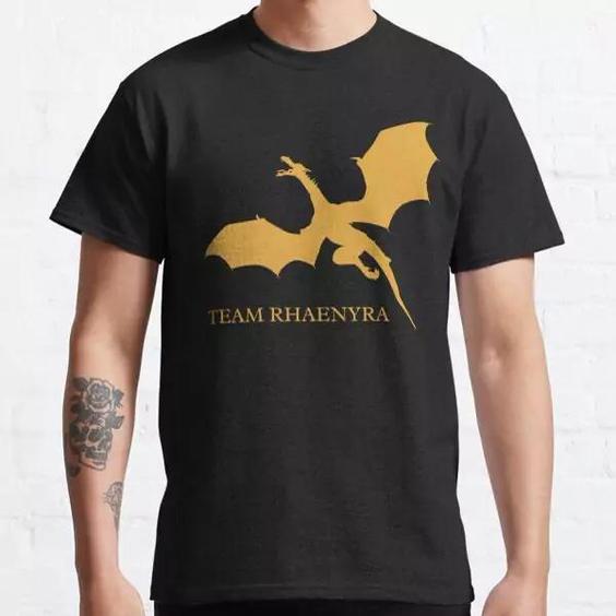 تیشرت house of the dragon  طرح  Team Rhaenyra Classic T-Shirt کد 1202 202|باسلام (سفارشی سازی با گیکزهاب)