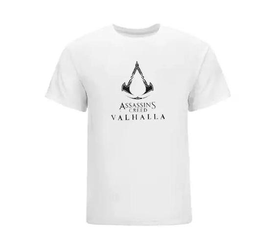 تیشرت Assassin’s Creed طرح Valhalla Logo Black اساسینز کرید کد 4463 202|باسلام