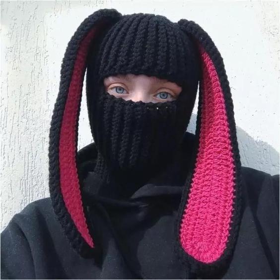 کلاه بالاکلاوا خرگوشی crochet bunny balaclava |باسلام