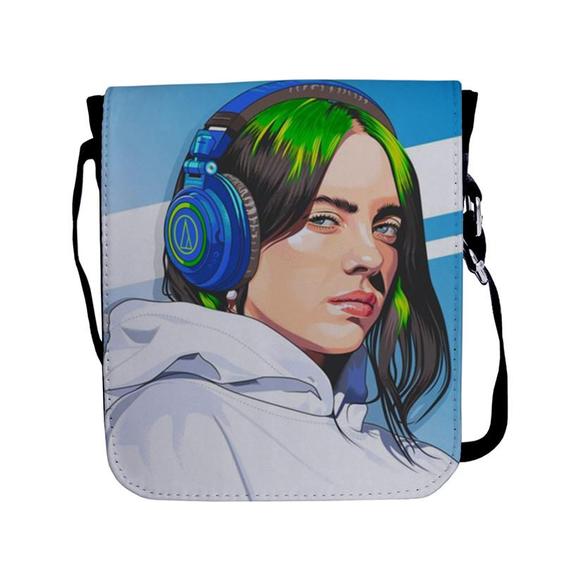 کیف رودوشی زیگ زاگ طرح Billie Eilish کد 8255|دیجی کالا