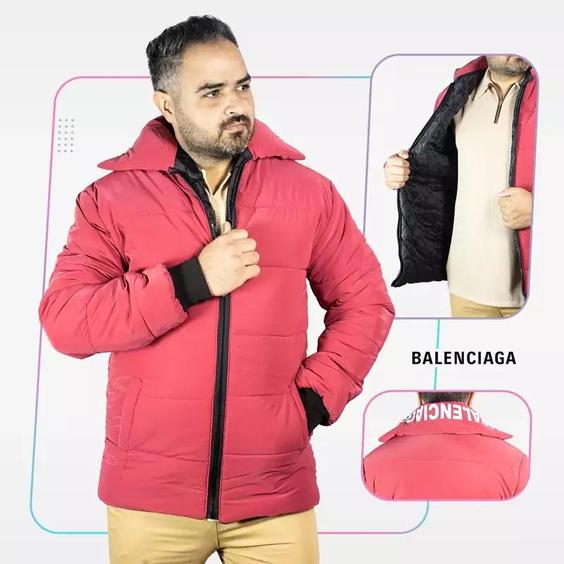 کاپشن مردانه قرمز Balenciaga مدل 1745|باسلام