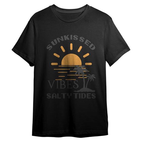 تی شرت آستین کوتاه مردانه مدل SUNKISSED VIBES SALTY TIDES|دیجی کالا