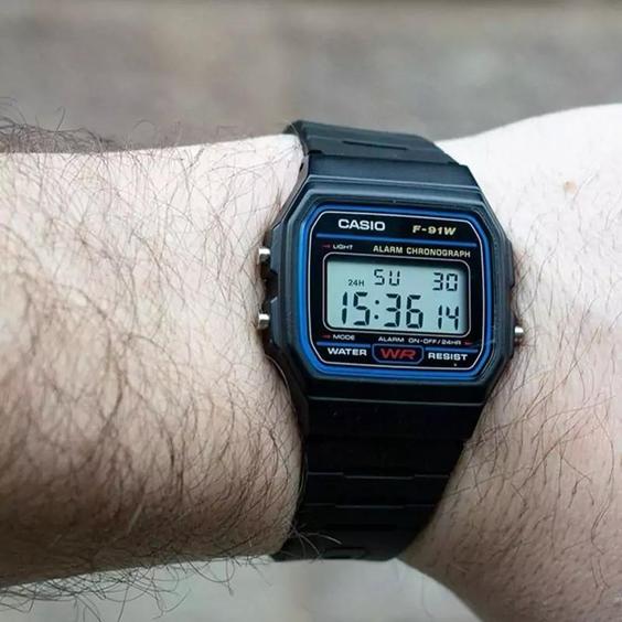 ساعت کاسیو casio مدل f-91w نوستالژیک |باسلام (💜  ارسال رایگان💜)