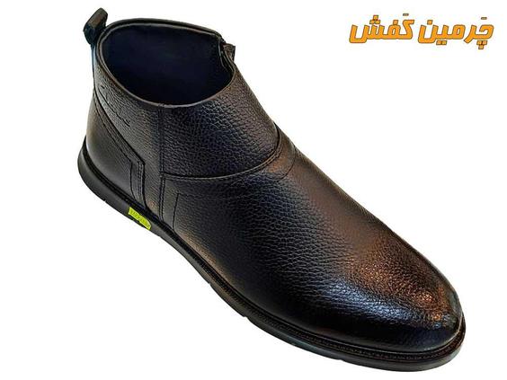 نیم بوت تمام چرم مردانه کلارک clarks زیپی کد21264|چرمین کفش