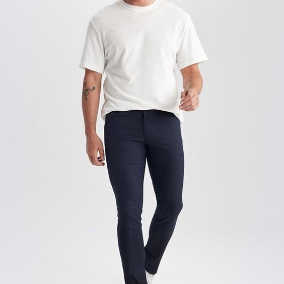 شلوار جین مردانه دفاکتو	slim fit chino kanvas pantolon p754769279|باسلام