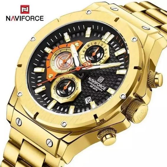 ساعت نیوی فورس مردانه  سه موتوره Naviforce   NF 8028 GB|باسلام