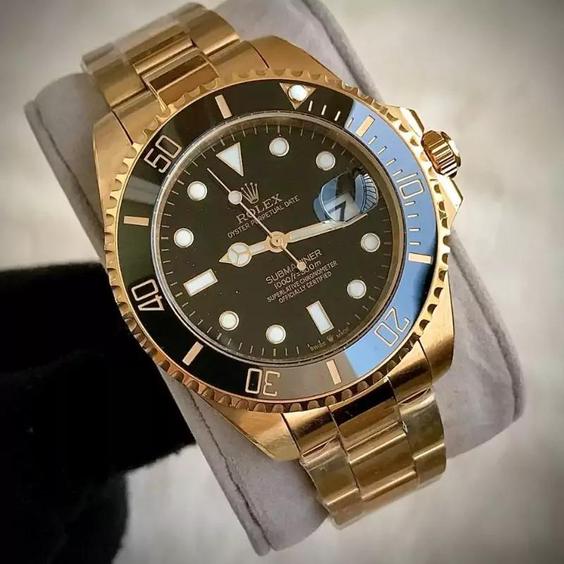 ساعت مردانه رولکس سابمارینر بهترین کیفیت دسته رزگلد SUBMARINER |باسلام