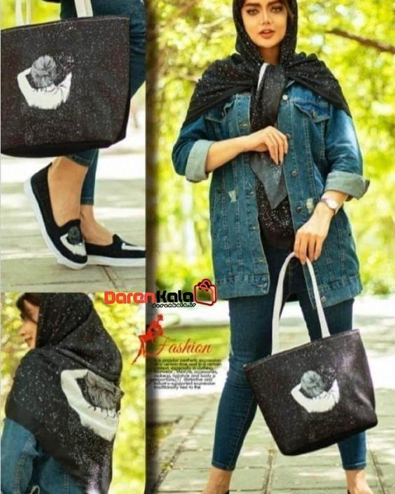 ست سه تیکه کیف کفش روسریdk0023 Three-piece set of scarf shoes|دارِن کالا