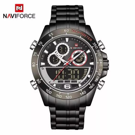 ساعت مچی مردانه بنداستیل سه زنانه نیویفورس مدل NAVIFORCE 9188 اورجینال|باسلام