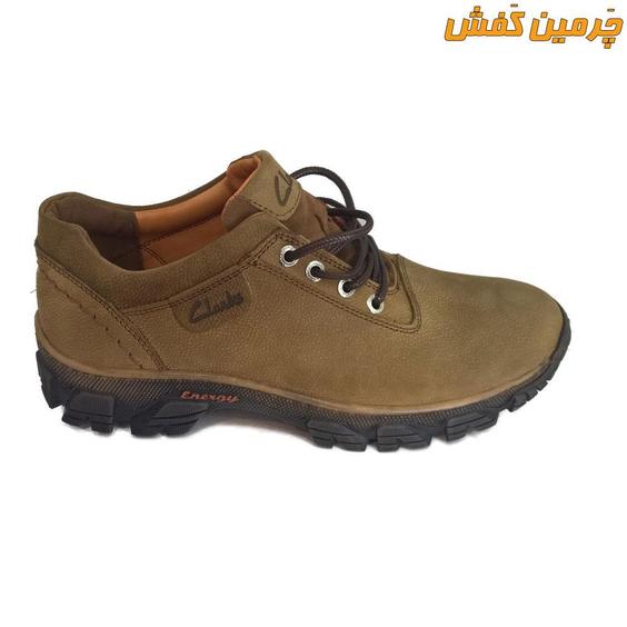 کفش تمام چرم اسپرت مردانه کلارک clarks بندی زیره ترمو کد 6602|چرمین کفش