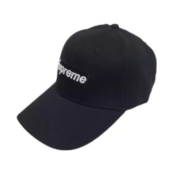 کلاه بیسبالی مشکی سفید سوپریم SUPREME|باسلام